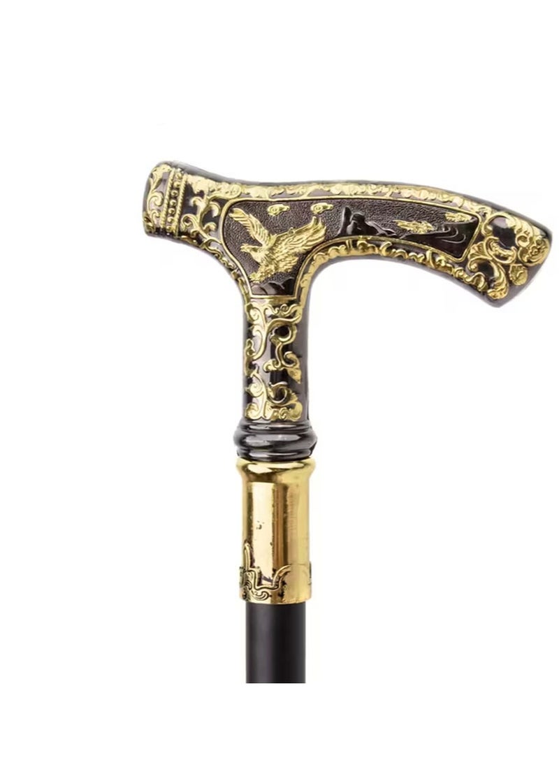 أبوستيم عصا نبيلة بطول 90 سم برأس نسر، عصا زخرفية من قسمين مع أقسام قابلة للفصل، تصميم مقبض مريح، مثالية للعب الأدوار، كما أنها هدية ممتازة لكبار السن. - Image 3